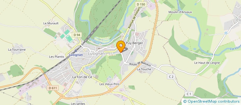 localisation de l'entreprise SCI L'ECHANTIGNOLE  LUSIGNAN