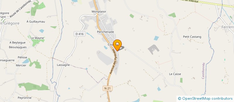 localisation de l'entreprise SCI L'ECHELLE  CASTILLONNES