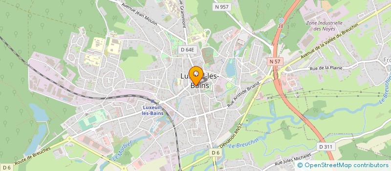 localisation de l'entreprise SCI L'ECHEVIN  LUXEUIL-LES-BAINS