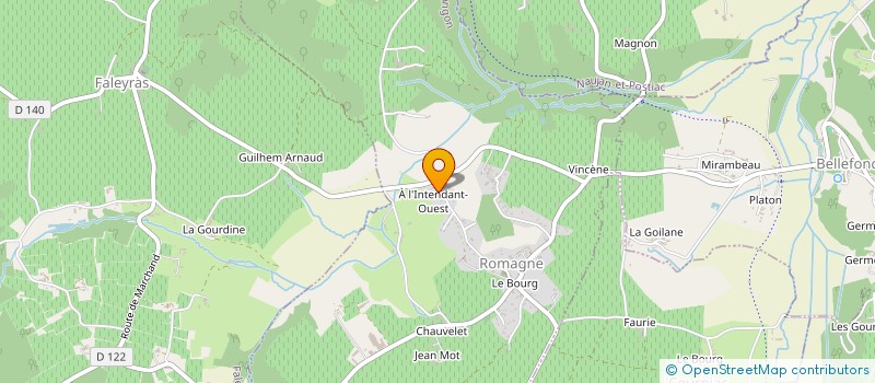 localisation de l'entreprise SCI L'ECHO  ROMAGNE