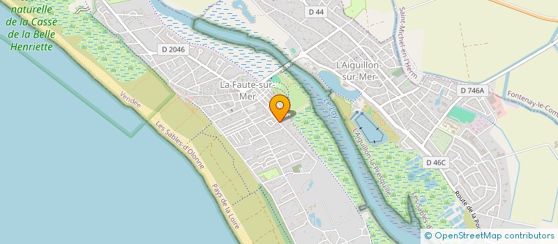 localisation de l'entreprise SCI L'ECHO DE LA MER  L'AIGUILLON-LA-PRESQU'ILE