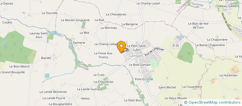 localisation de l'entreprise SCI L'ECHOPPE  LANGAN