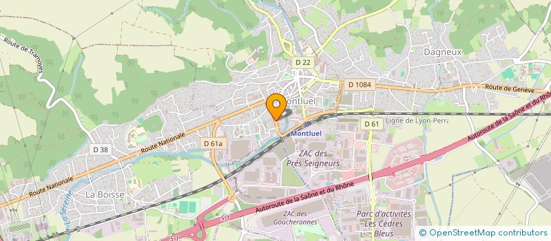 localisation de l'entreprise SCI L'ECLAIR  MONTLUEL