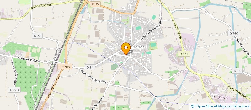 localisation de l'entreprise SCI L'ECLAIRCIE  ROGNONAS