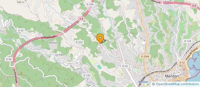 localisation de l'entreprise SCI L'ECLAT à MENTON
