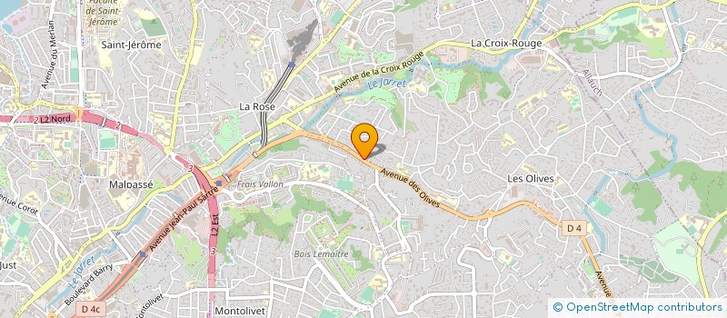 localisation de l'entreprise SCI L ECLUSE à MARSEILLE
