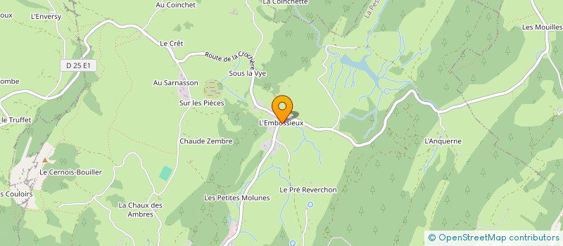 localisation de l'entreprise SCI L'ECLUSE  LA PESSE