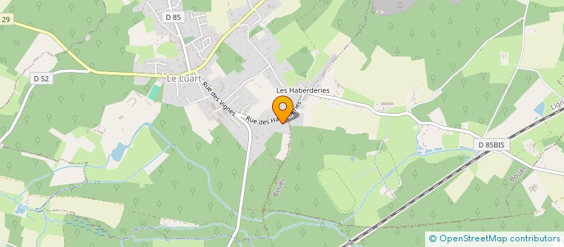 localisation de l'entreprise SCI L'ECO PINS DES LUART  LE LUART