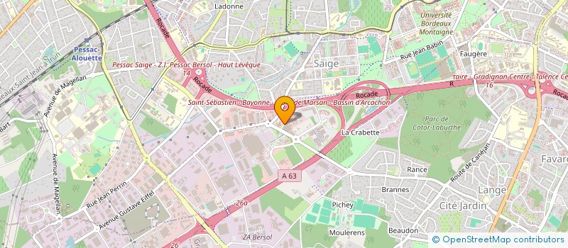 localisation de l'entreprise SCI L ECOBUE à PESSAC