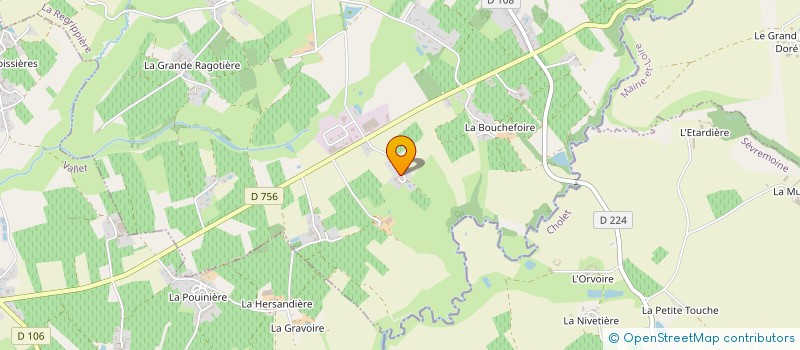 localisation de l'entreprise SCI L'ECOBUT  LA REGRIPPIERE