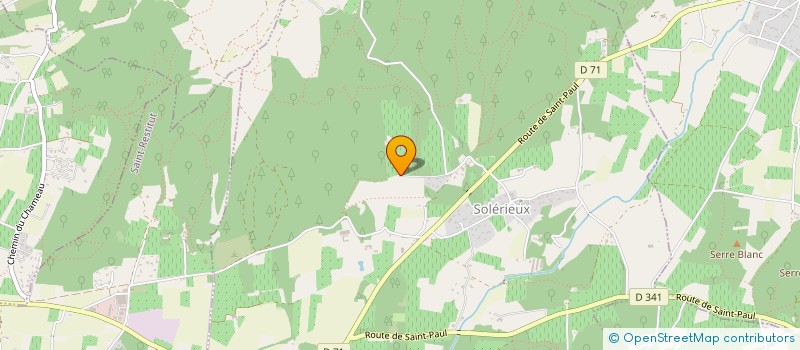 localisation de l'entreprise SCI L'ECOLE BUISSONNIERE  SOLERIEUX