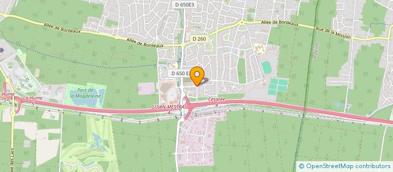 localisation de l'entreprise SCI L'ECOLE DES POSSIBLES  GUJAN-MESTRAS