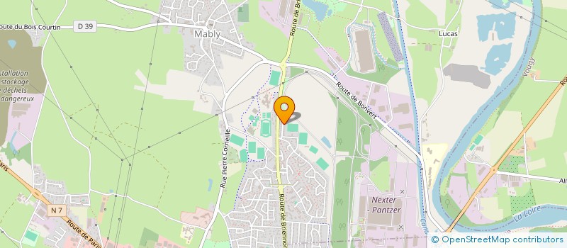 localisation de l'entreprise SCI L' ECUME  MABLY