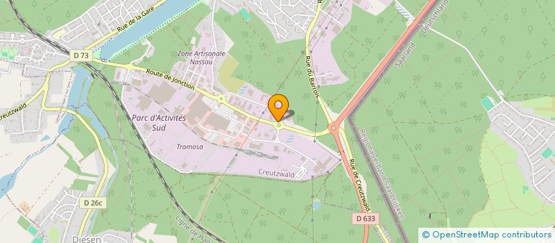 localisation de l'entreprise SCI L'ECUMOIRE  CREUTZWALD