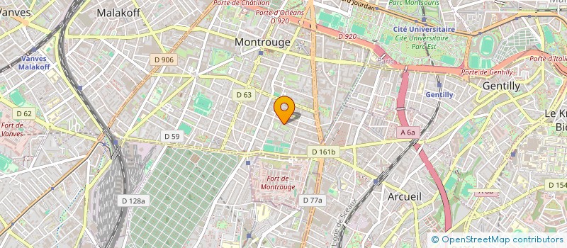 localisation de l'entreprise SCI L'ECUREUIL  MONTROUGE