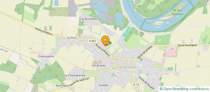 localisation de l'entreprise SCI L'ECUREUIL à SANDILLON