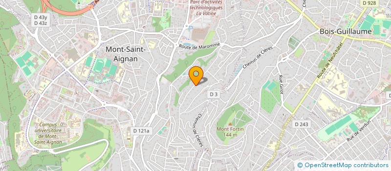 localisation de l'entreprise SCI L'ECUREUIL  MONT-SAINT-AIGNAN