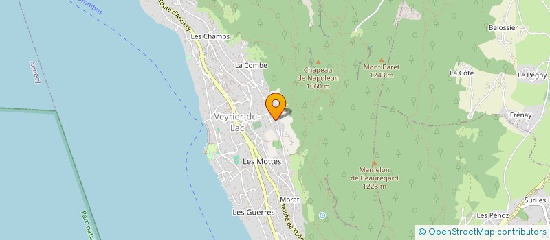 localisation de l'entreprise SCI L'ECUREUIL  VEYRIER-DU-LAC