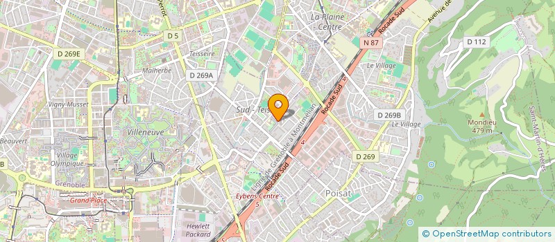 localisation de l'entreprise SCI L'ECUREUIL  SAINT-MARTIN-D'HERES