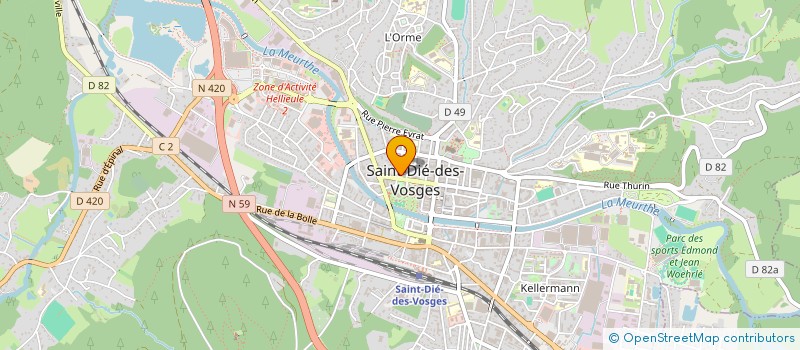 localisation de l'entreprise SCI L ECURIE  SAINT-DIE-DES-VOSGES