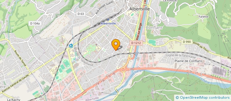 localisation de l'entreprise SCI L'ECURIE DE L'HERMETTAZ  ALBERTVILLE