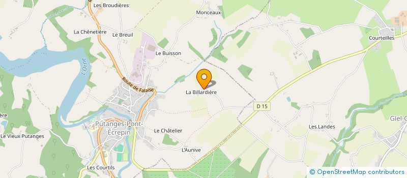 localisation de l'entreprise SCI L'ECURIE DE L'ORANGERIE à PUTANGES-LE-LAC