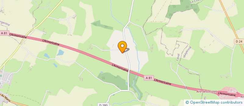 localisation de l'entreprise SCI L'ECUSSIOT  LOUVIGNE