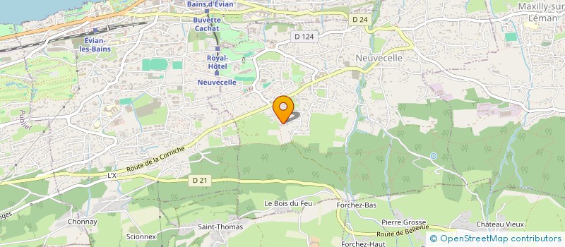 localisation de l'entreprise SCI L'EDELWEISS  NEUVECELLE