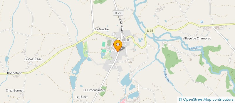 localisation de l'entreprise SCI L EDEN à CHAILLAC