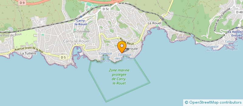 localisation de l'entreprise SCI L'EDEN  CARRY-LE-ROUET