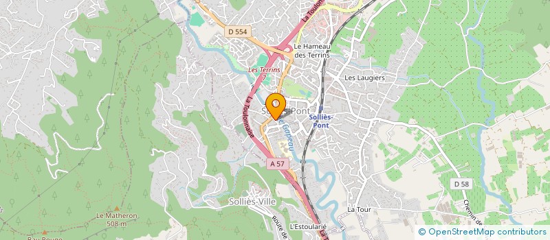 localisation de l'entreprise SCI L'EGALITE  SOLLIES-PONT