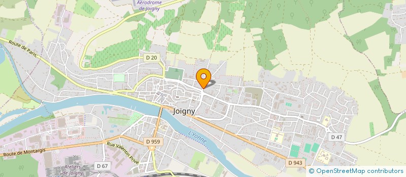 localisation de l'entreprise SCI L EGALITE LAURENCE à JOIGNY