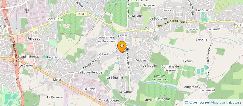 localisation de l'entreprise SCI L'EGLANTINE  TRESSES