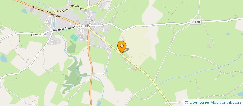 localisation de l'entreprise SCI L'EGRIMOIR  CERILLY