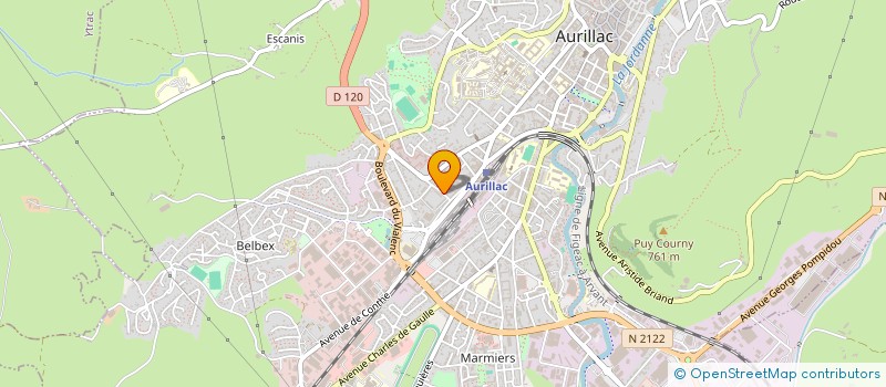 localisation de l'entreprise SCI L ELANCEZE à AURILLAC