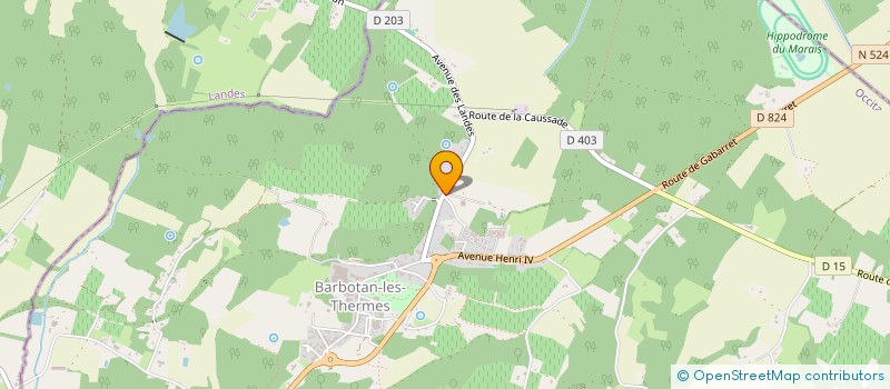 localisation de l'entreprise SCI L'ELDORADO  CAZAUBON