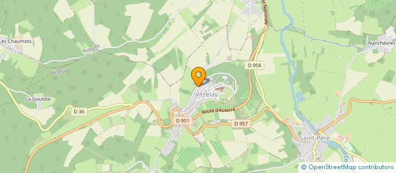 localisation de l'entreprise SCI L'ELEPHANT BLANC à VEZELAY