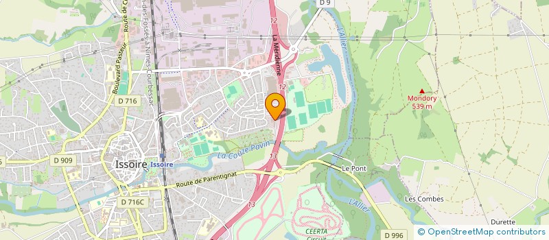 localisation de l'entreprise SCI L'ELYME DES SABLES  ISSOIRE