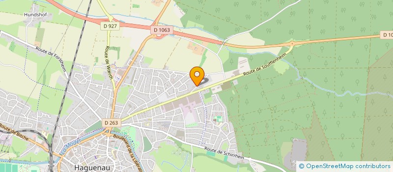 localisation de l'entreprise 'SCI L'EMBELLIE'  HAGUENAU