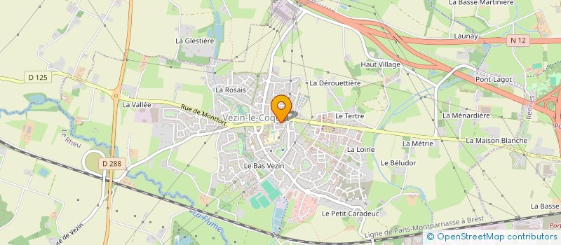 localisation de l'entreprise SCI L'EMBUSCADE  VEZIN-LE-COQUET