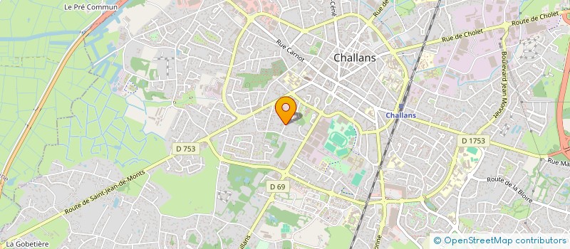 localisation de l'entreprise SCI L'EMERAUDE à CHALLANS