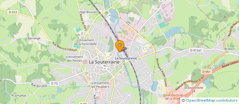 localisation de l'entreprise SCI L'ENCLAVE  LA SOUTERRAINE