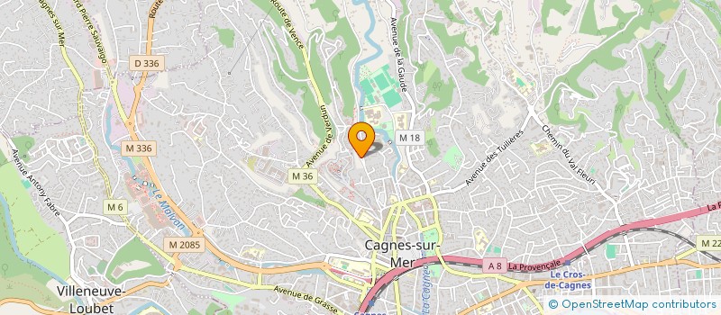 localisation de l'entreprise SCI L'ENCLOS  CAGNES-SUR-MER