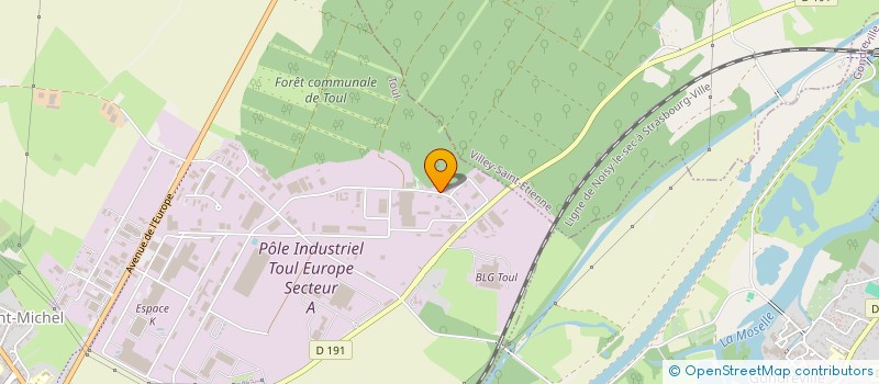 localisation de l'entreprise SCI L'ENCLOS  TOUL