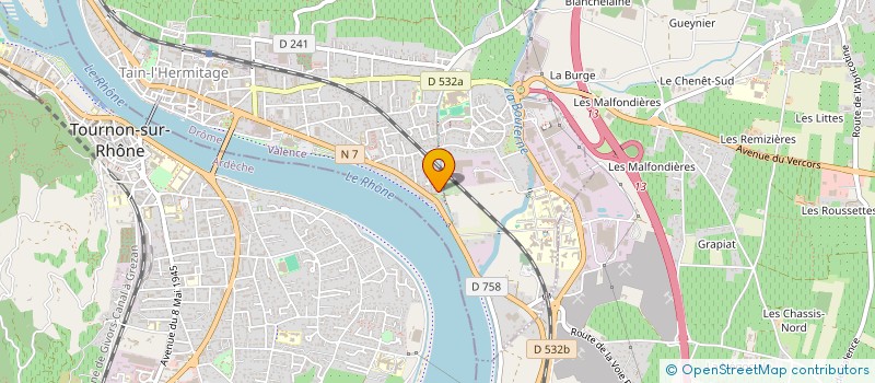 localisation de l'entreprise SCI L'ENCLOS  TAIN-L'HERMITAGE