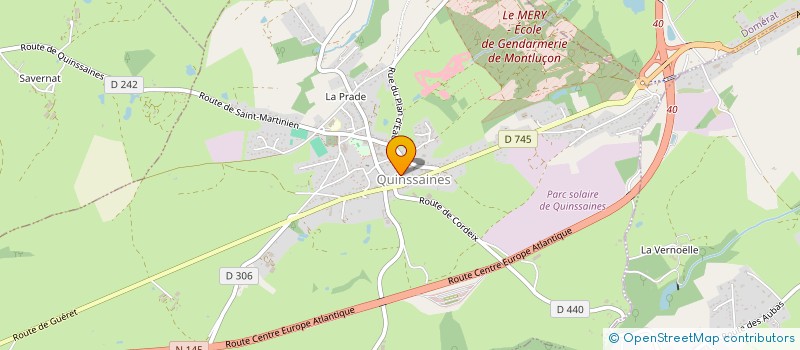 localisation de l'entreprise SCI L ENCLOS FLEURI à QUINSSAINES