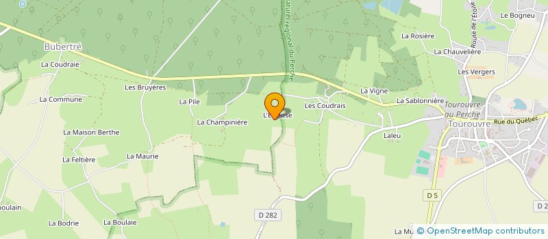 localisation de l'entreprise SCI L ENCLOSE à TOUROUVRE AU PERCHE