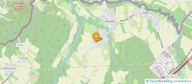 localisation de l'entreprise SCI L'ENCRIER  VIRY