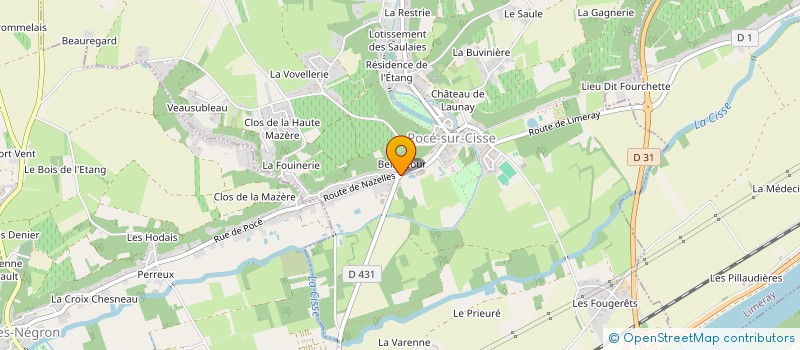 localisation de l'entreprise SCI L'ENEA  POCE-SUR-CISSE