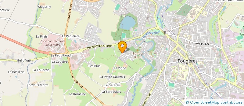 localisation de l'entreprise SCI L'ENJEU II  FOUGERES